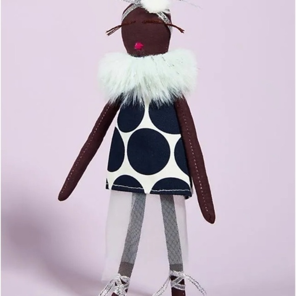 Anthropologie Kimberly Becker For Change Doll Christmas Tree Ornament